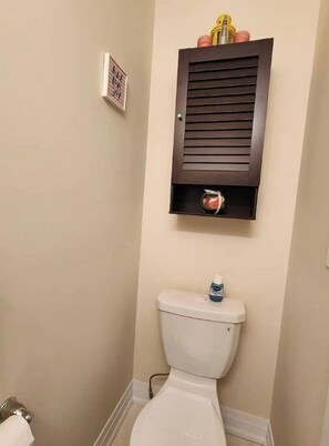 SĂšche-cheveux, serviettes fournies, savon, papier toilette