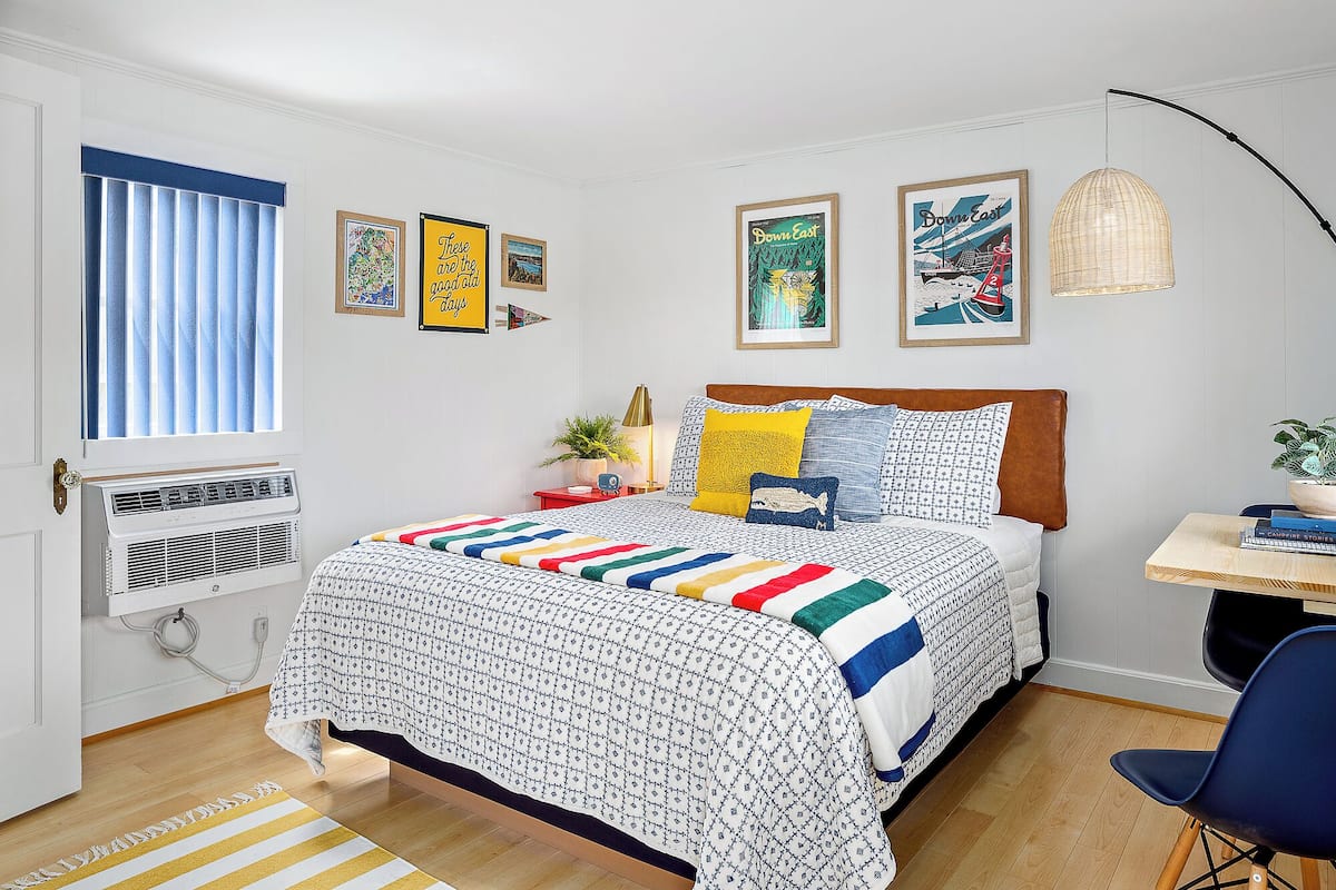 Classic dubbelrum - 1 queensize-säng - kylskåp - bottenvåning | 1 sovrum, individuell inredning, unika möbler och ljudisolering