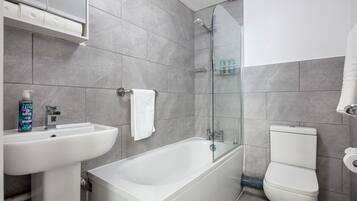 Hair dryer, towels