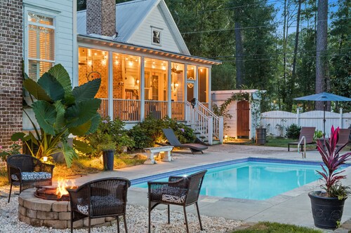 The Cutest Farmhouse with Salt Water Pool