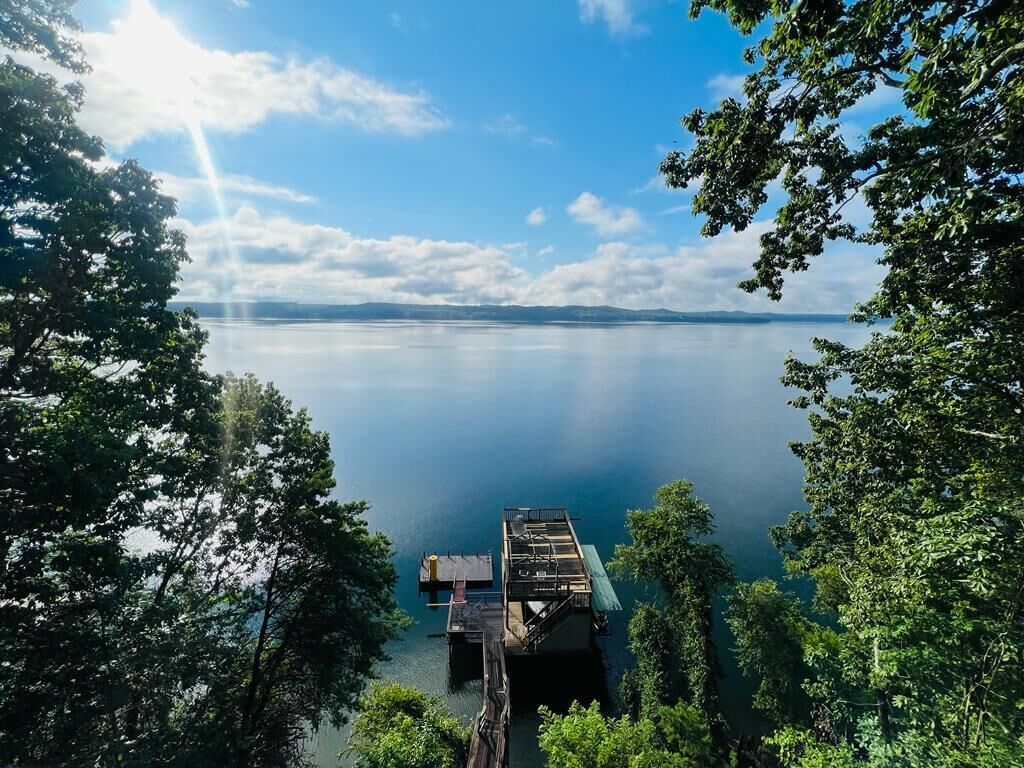 Cozy Lake House!  Spacious boat dock with swimming deck and awesome views.