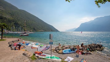 Vlak bij het strand