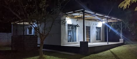 Front of property – evening/night