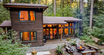 Magnificent Mountain Cabin on 5 Acres Next to Creek, Picturesque Outdoor Space, Hot Tub, Ping Pong
