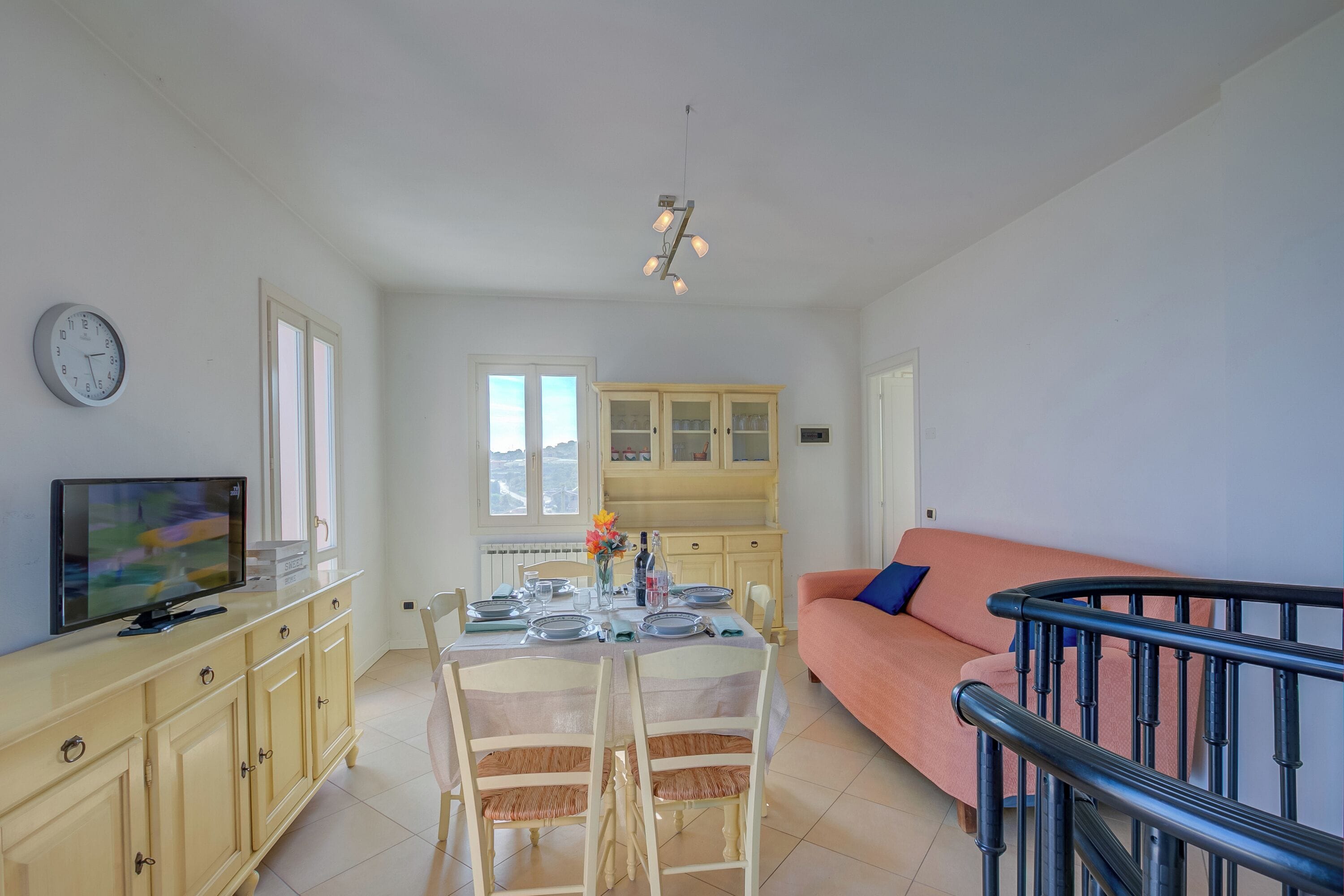 Family Apartment, Multiple Bedrooms, 2 Bathrooms (Palms Villa - Sea View) | Living area | 21-inch flat-screen TV with digital channels