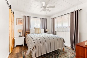 2 bedrooms, iron/ironing board, travel crib, WiFi