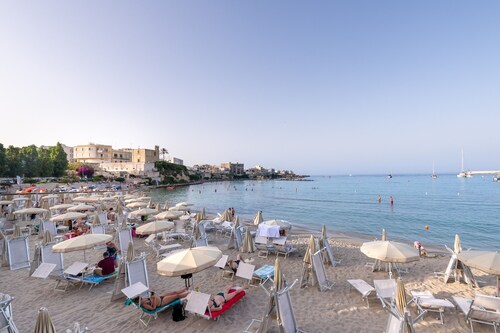 Appartement 'Dimora Lungomare Terra D'otranto' avec vue sur la mer, Wi-Fi et climatisation