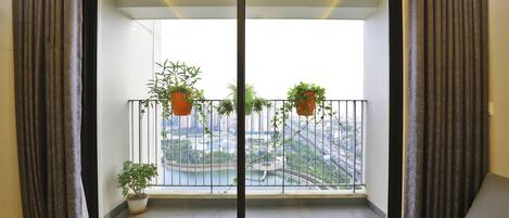 奢華公寓, 1 間臥室, 城市景觀 | 陽台