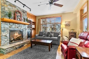 Fernseher, Kamin, DVD-Player, Arbeitsbereiche