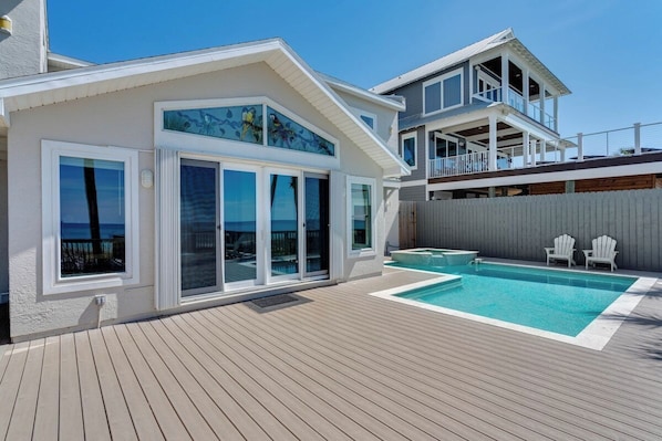 A heated pool