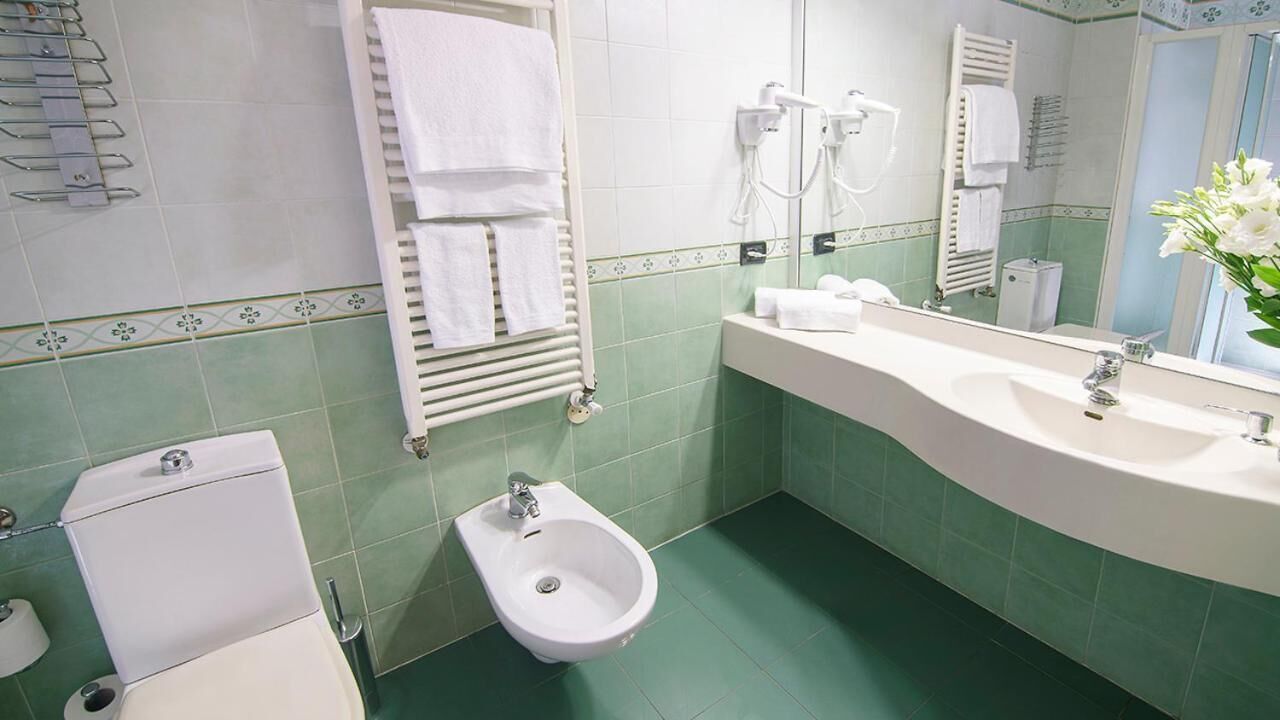 Bathroom | Hair dryer, bidet, towels