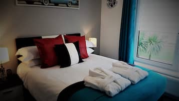 Panoramic Double Room, 1 Queen Bed, Sea View | Egyptian cotton sheets, premium bedding, down comforters, pillowtop beds