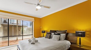 3 bedrooms, iron/ironing board, travel cot, WiFi