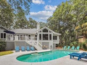 Pool - 185 Mooring Buoy ~ Enjoy Lagoon Views & Short Walk to Beach (Hilton Head Island)