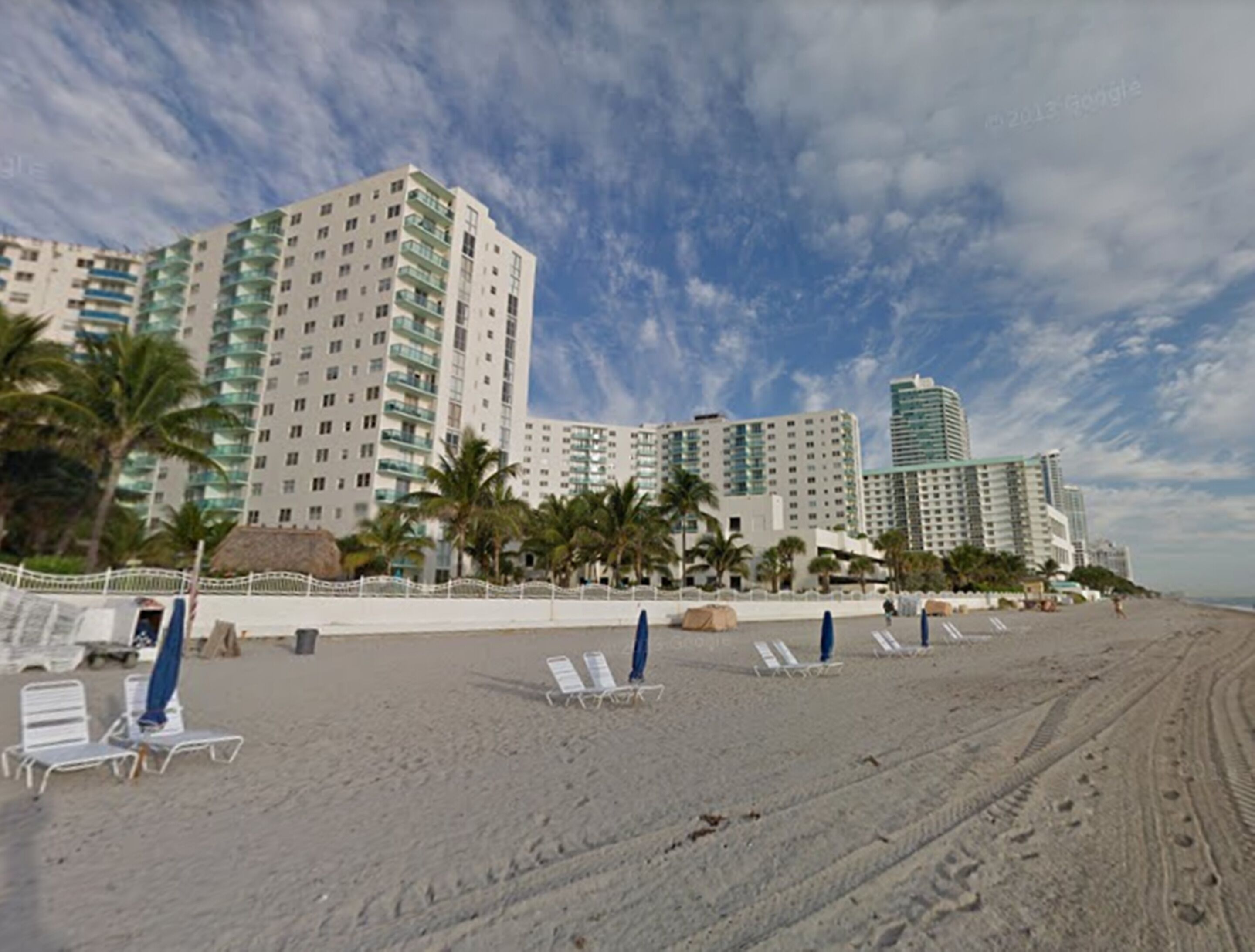 On the beach, white sand