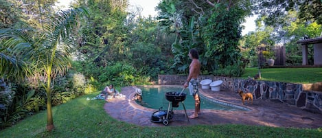 Indoor pool, outdoor pool