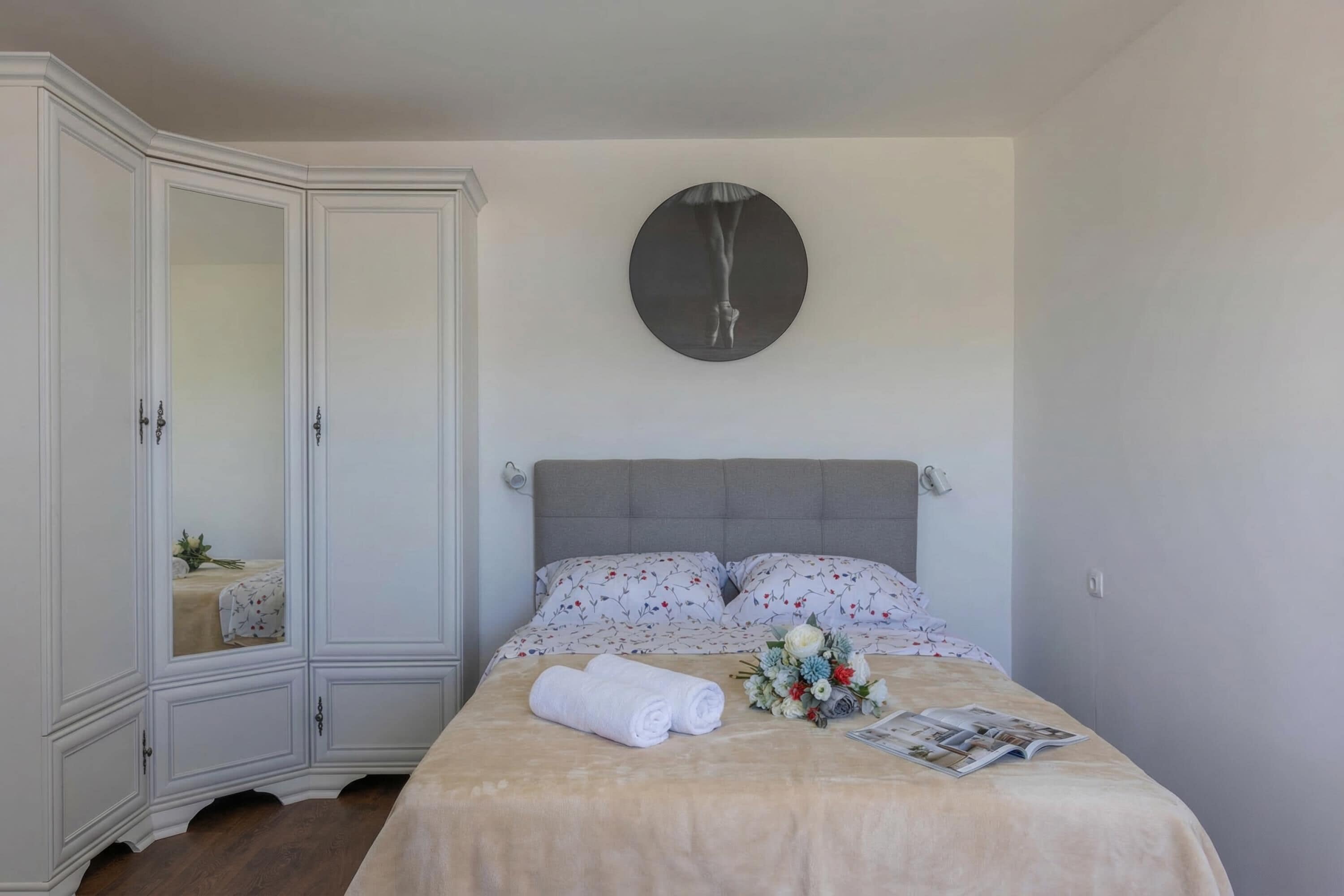 Leilighet – standard, flere soverom, sjøvendt (Seafront Apartment Sanja) | 1 soverom, wi-fi (inkludert) og sengetøy