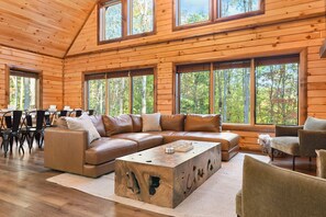 TV, fireplace, offices