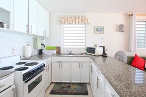 Apartment, 1 Bedroom | Private kitchen | Fridge, oven, coffee/tea maker, toaster