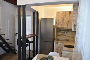 Apartment | Private kitchen | Full-sized fridge, oven, electric kettle, toaster - Amazing Traditional Stone house Skiathos (Skiathos)