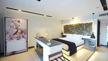 Premium bedding, memory-foam beds, minibar, in-room safe