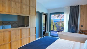 Premium bedding, memory-foam beds, minibar, in-room safe