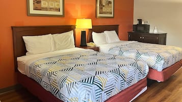 Blackout drapes, free WiFi, bed sheets