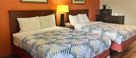 Blackout curtains, free WiFi, bed sheets