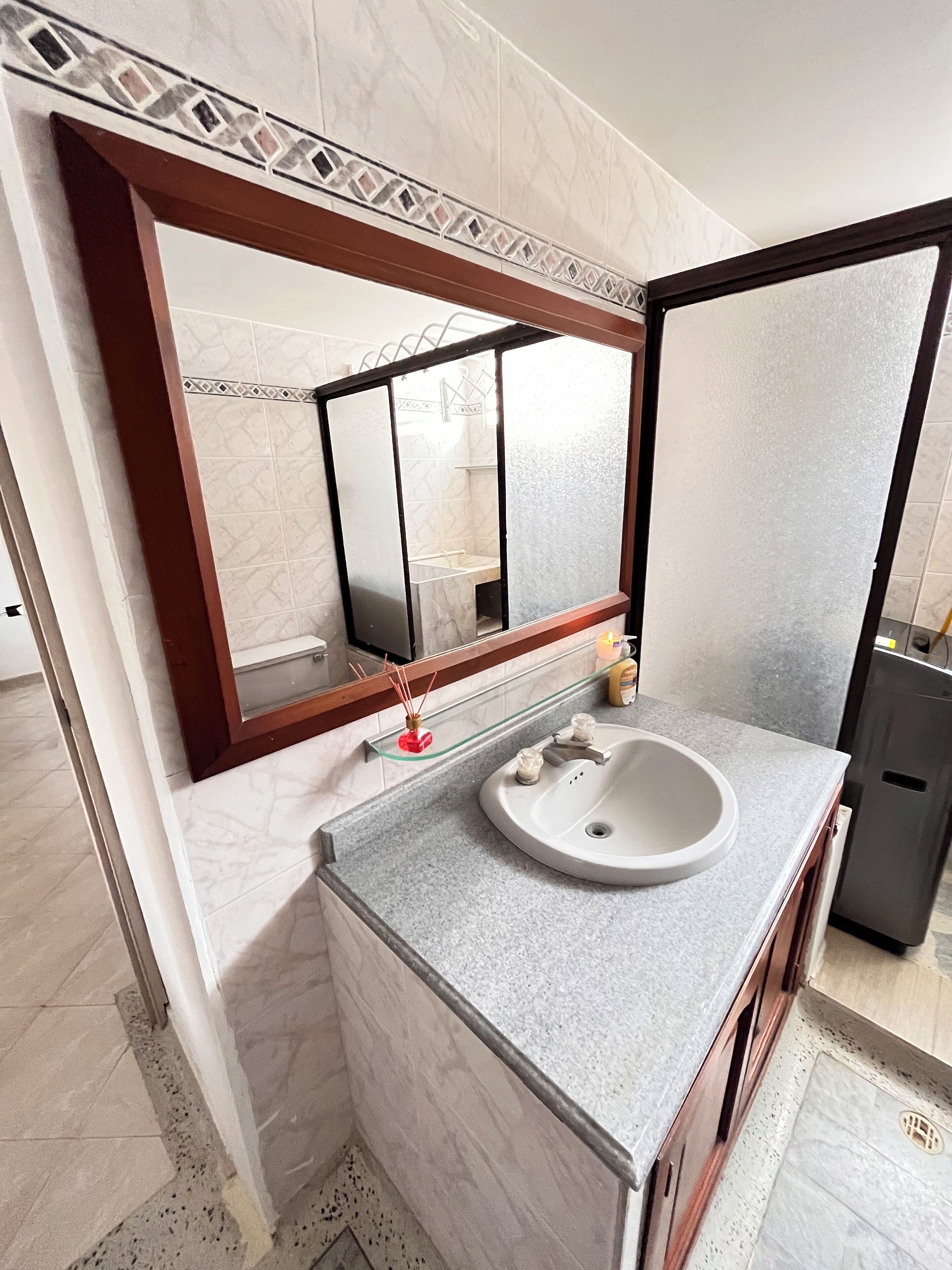 Towels, soap, toilet paper