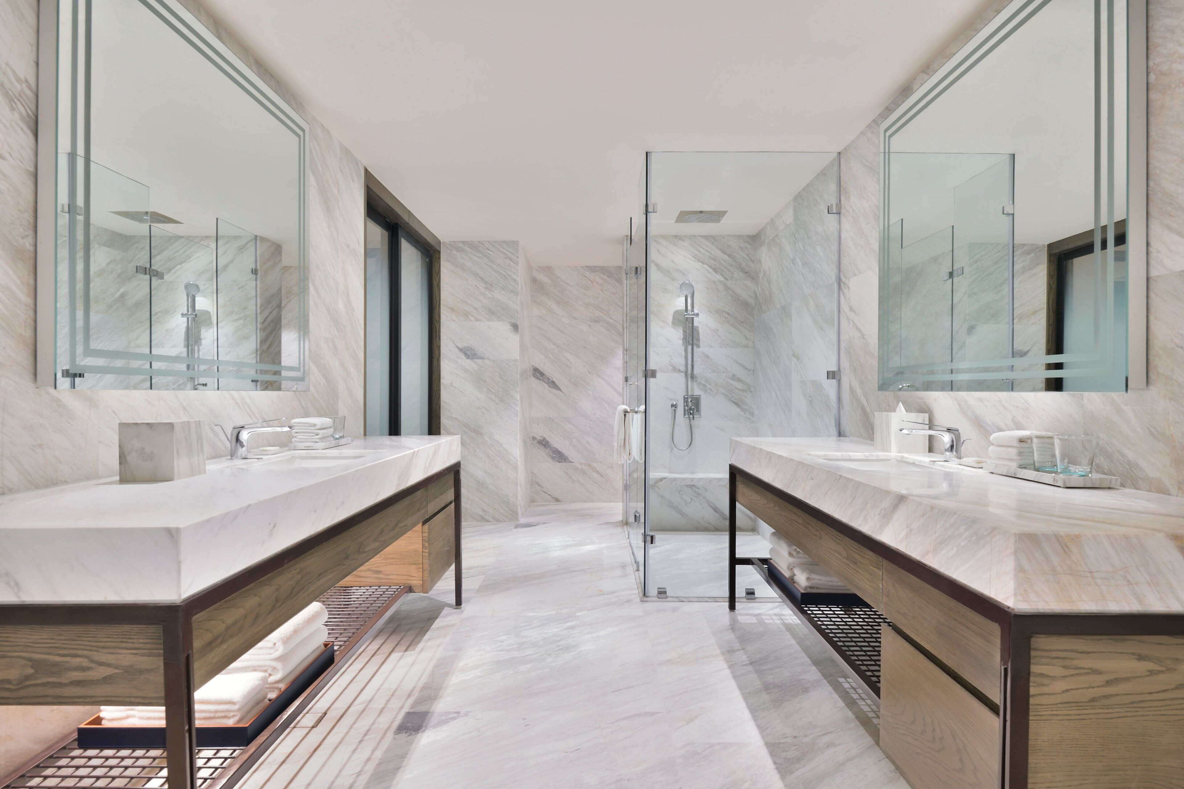 free toiletries, hair dryer, bathrobes, slippers