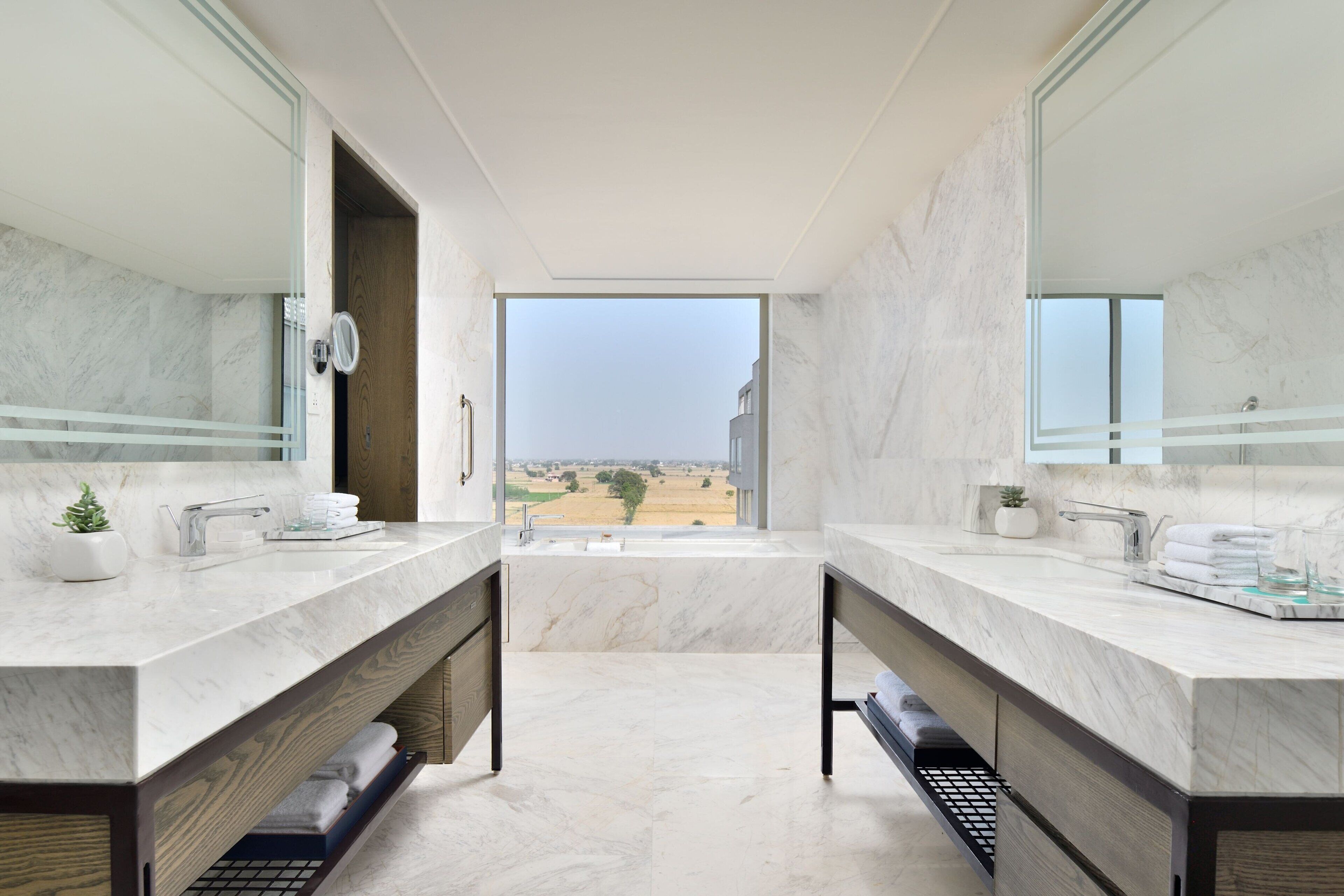 free toiletries, hair dryer, bathrobes, slippers