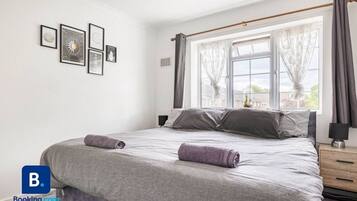 1 bedroom, iron/ironing board, travel crib, free WiFi