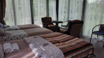 1 makuuhuone, vuodevaatteet