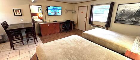 Pillow-top beds, blackout curtains, free WiFi, bed sheets