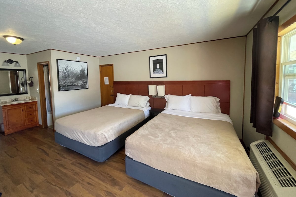 Pillow-top beds, blackout curtains, free WiFi, bed sheets