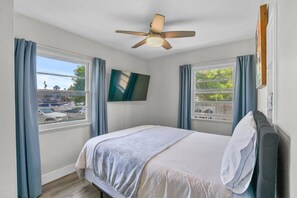 2 bedrooms, iron/ironing board, free WiFi, bed sheets
