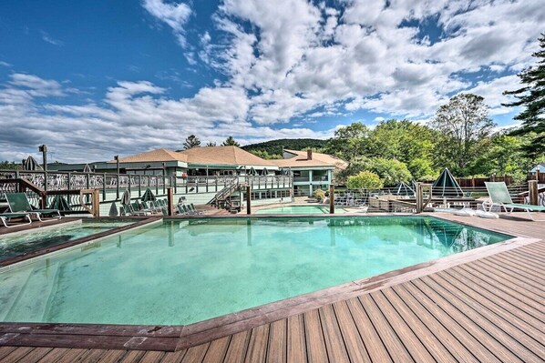 Indoor pool, outdoor pool