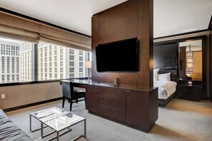 1 غرفة نوم ومكواة/لوح كي وواي فاي وتسهيلات لدخول الكراسي المتحركة