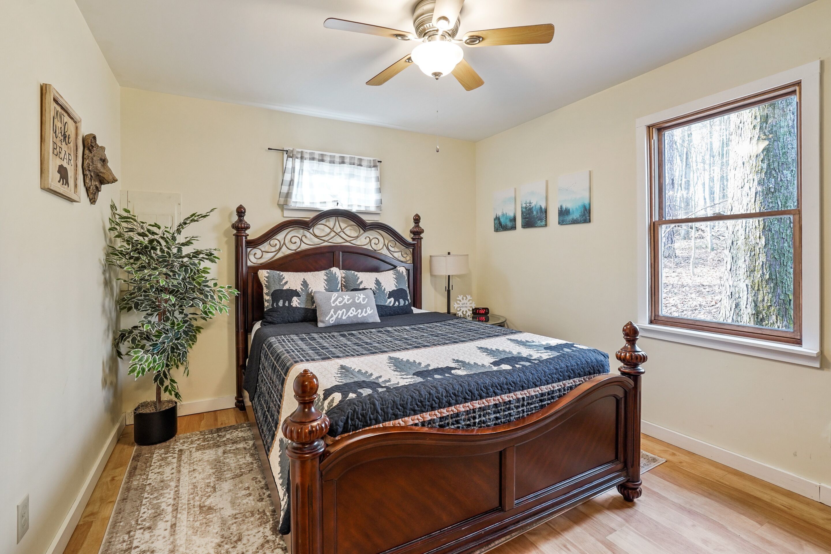 1 habitación y ropa de cama 