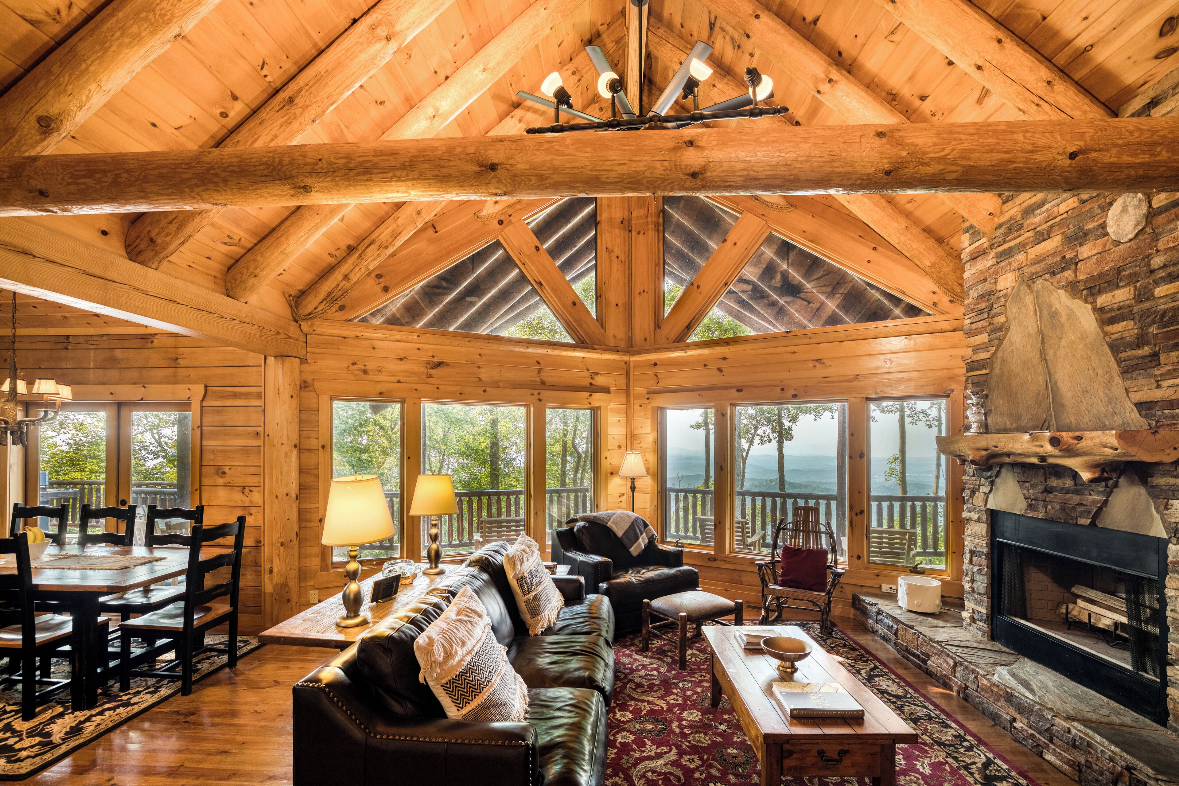 Smart TV, fireplace, video games, offices