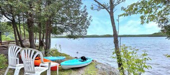 Chalet pour les amateurs de pêche. Ancienne pourvoirie Whitefish Lodge au QC