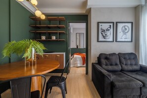 Executive Apartment | Living area | TV - Akile Hype Augusta (São Paulo)