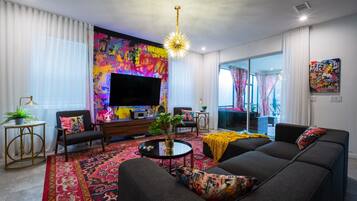 Smart TV, video games, table football, books