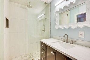 Hair dryer, towels