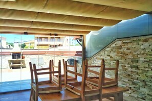 Terrace/patio - Desconectaengalicia Townhouse Vichona 2.5 km from the center of Sanxenxo (Forxán)