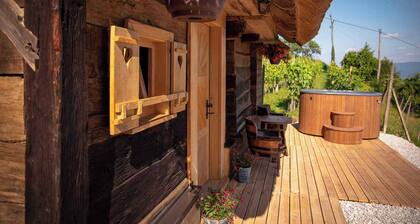Cabin with whirlpool and sauna