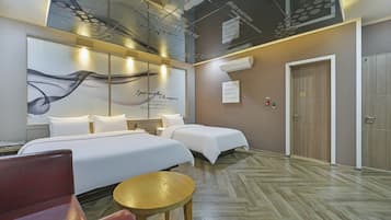 Camera Premium con 2 letti singoli | Una scrivania, insonorizzazione, Wi-Fi gratuito, lenzuola