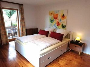 2 soveværelser, sengetøj