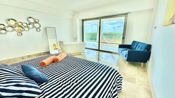 1 bedroom, iron/ironing board, travel crib, WiFi