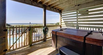 8BR Oceanfront in OBX w/ Heated Pool & Hot Tub!